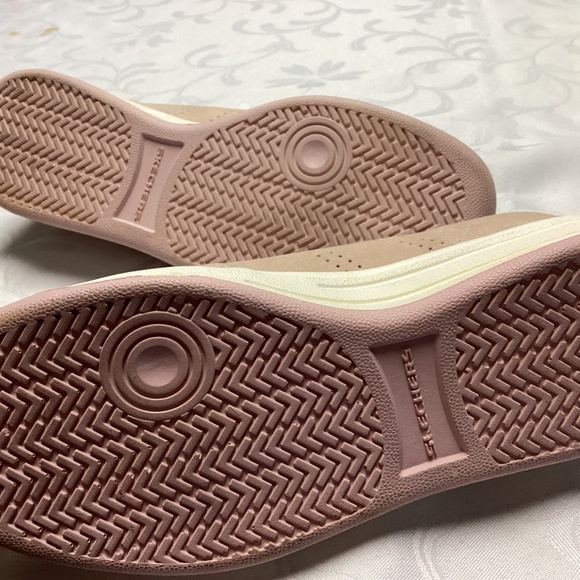 Ladies Skechers Sport memory foam slip on mule sneakers size 8 PINK SUEDE💚🩷💚 - Picture 8 of 14